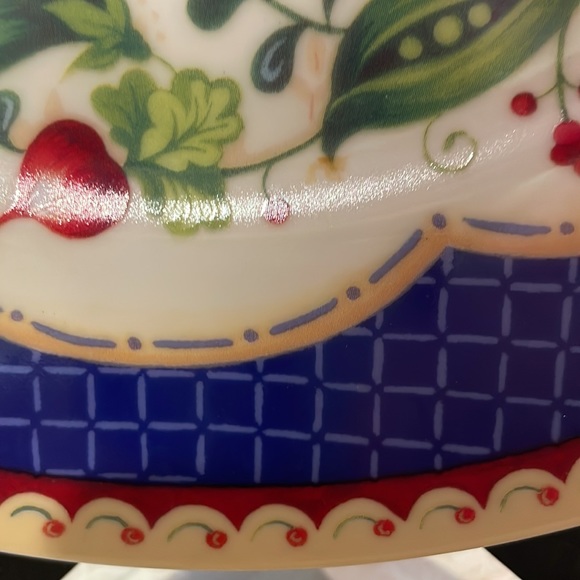 Andrea by Sadek Le Jardin Tomato 10.5” plate - Picture 3 of 5